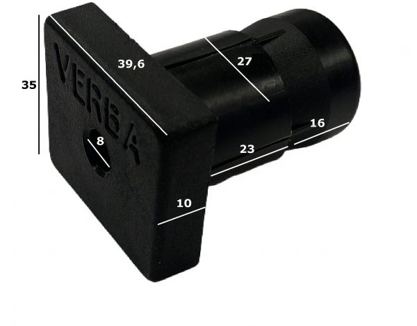 Size tube mounting plug